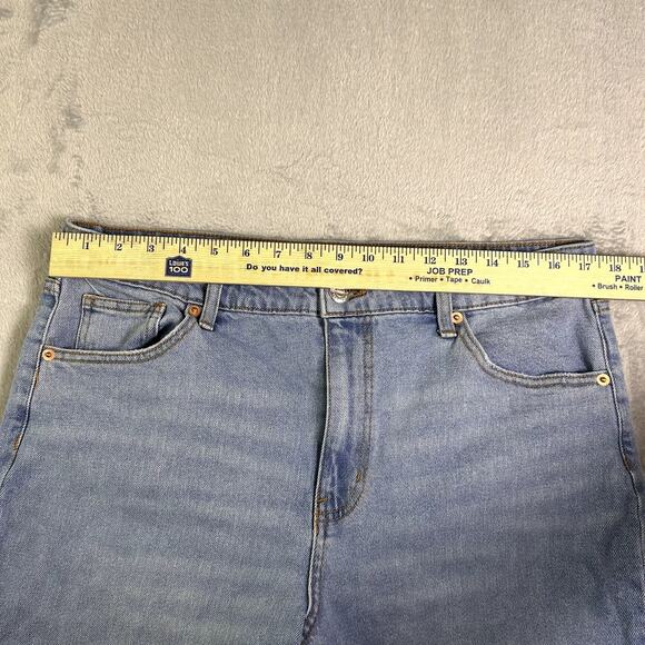 Wild Fable Jeans Women's 16 Light Wash High Rise Straight Leg Ankle Mom Jeans - Picture 4 of 9